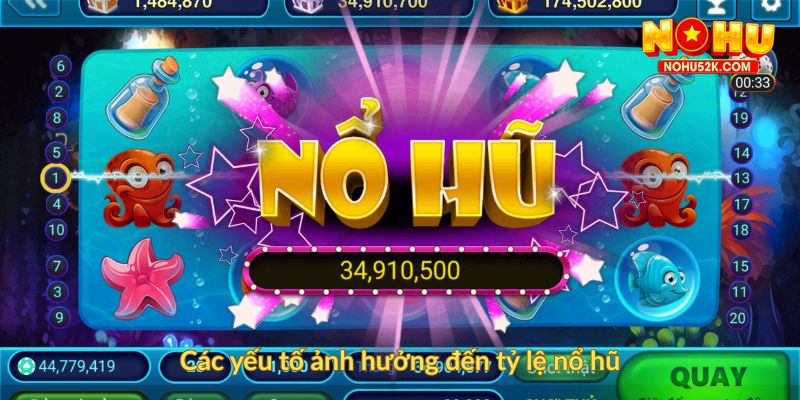 Các yếu tố ảnh hưởng đến tỷ lệ nổ hũ