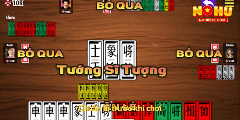 Chuẩn bị trước khi chơi